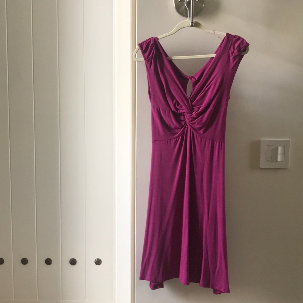 Lingam Barcelona Fuchsia Midi Dress
